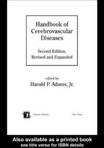 Cover image for Handbook of Cerebrovascular Diseases, Revised and Expanded