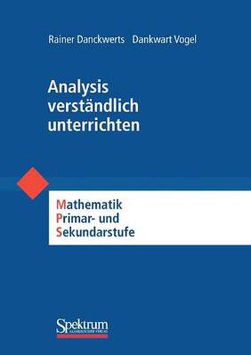 Cover image for Analysis Verstandlich Unterrichten: Mathematik Primar- Und Sekundarstufe