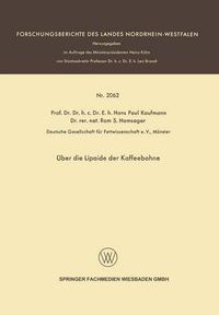 Cover image for UEber Die Lipoide Der Kaffeebohne