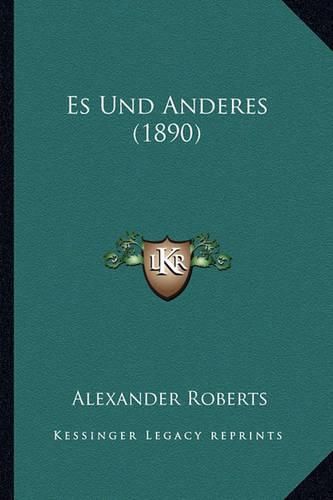 Cover image for Es Und Anderes (1890)