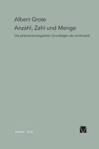 Cover image for Anzahl, Zahl und Menge