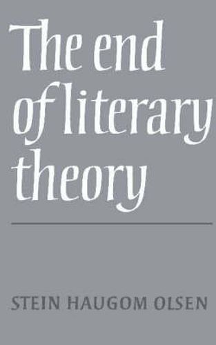 Cover image for The End of Literary Theory