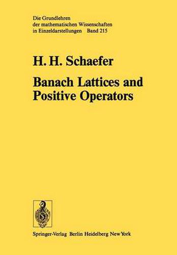 Cover image for Banach Lattices and Positive Operators