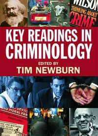 Cover image for Key Readings in Criminology