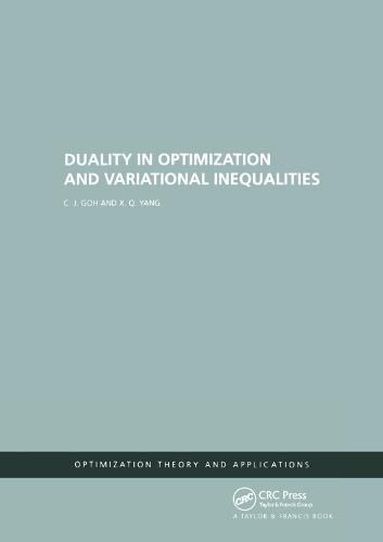 Cover image for Duality in Optimization and Variational Inequalities