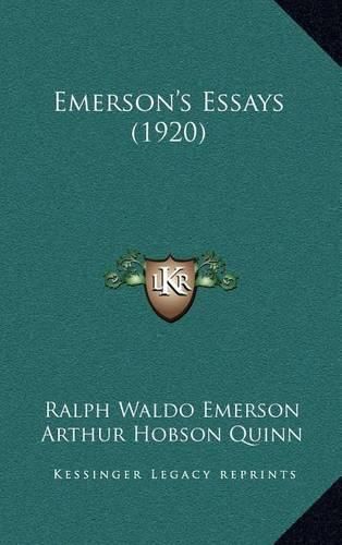 Emerson's Essays (1920)