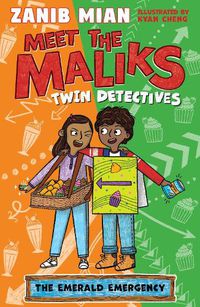 Cover image for Meet the Maliks - Twin Detectives: The Emerald Emergency