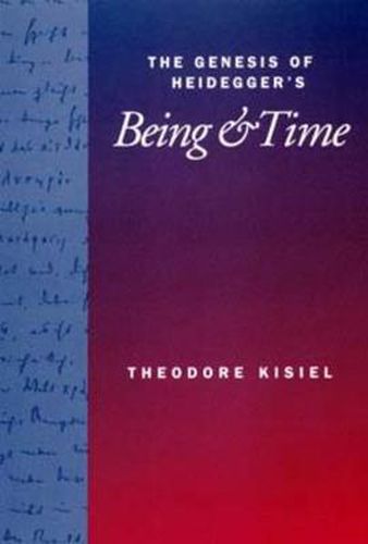 Cover image for The Genesis of Heidegger's Being and Time