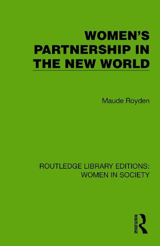 Cover image for Women's Partnership in the New World