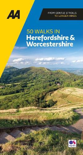 Cover image for AA 50 Walks in Herefordshire & Worcestershire