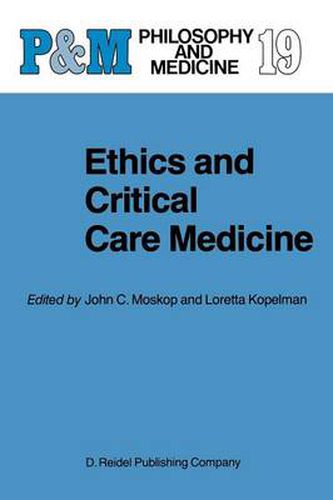 Cover image for Ethics and Critical Care Medicine