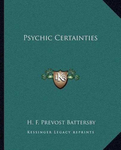 Cover image for Psychic Certainties