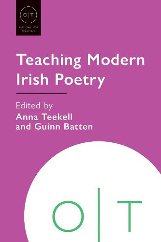 Cover image for Teaching Modern Irish Poetry