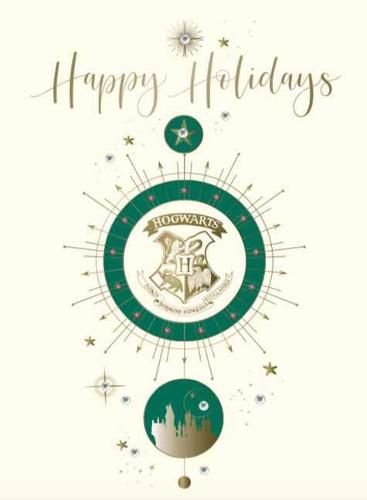 Cover image for Harry Potter: Hogwarts Crest Holiday Embellished Card