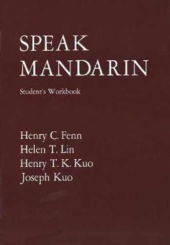 Cover image for Speak Mandarin, Workbook