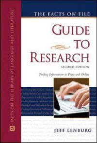 Cover image for The Facts on File Guide to Research