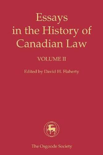 Cover image for Essays in the History of Canadian Law