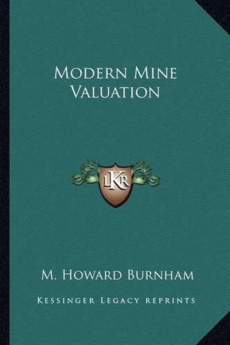 Cover image for Modern Mine Valuation Modern Mine Valuation