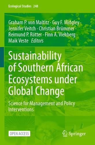 Cover image for Sustainability of Southern African Ecosystems under Global Change: Science for Management and Policy Interventions