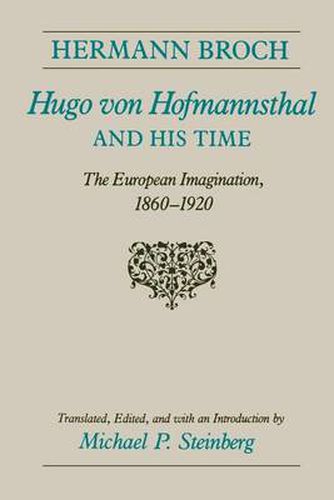 Cover image for Hugo Von Hofmannsthal and His Time