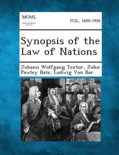 Cover image for Synopsis of the Law of Nations