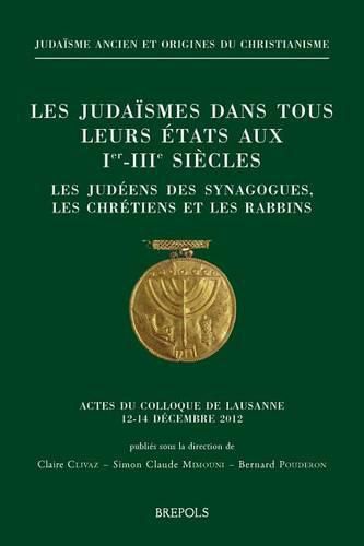 Cover image for Les Judaismes Dans Tous Leurs Etats Aux Ier-Iiie Siecles (Les Judeens Des Synagogues, Les Chretiens Et Les Rabbins)