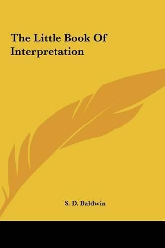 Cover image for The Little Book of Interpretation