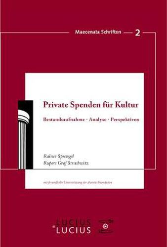 Cover image for Private Spenden fur Kultur