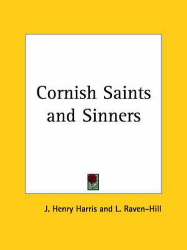 Cover image for Cornish Saints and Sinners