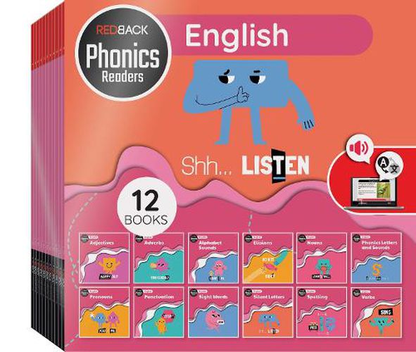 Cover image for Redback Phonics Readers: English Pack (12 Books)