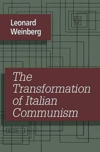 Cover image for The Transformation of Italian Communism