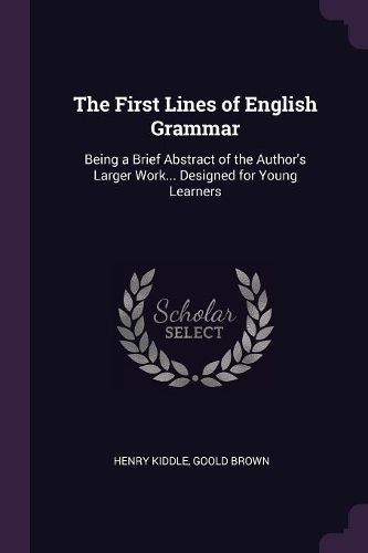 Cover image for The First Lines of English Grammar