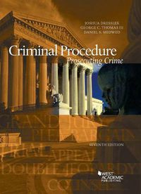 Cover image for Criminal Procedure, Prosecuting Crime