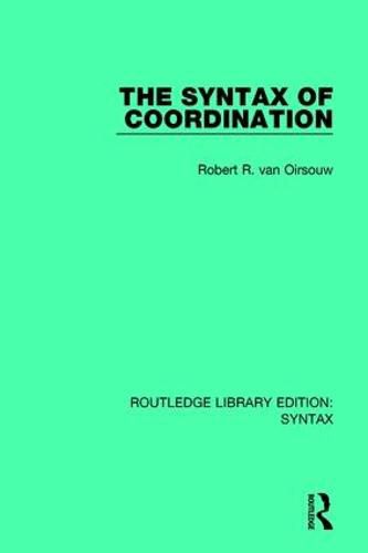 Cover image for The Syntax of Coordination