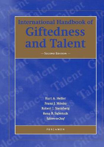 Cover image for International Handbook of Giftedness and Talent