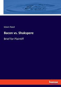 Cover image for Bacon vs. Shakspere