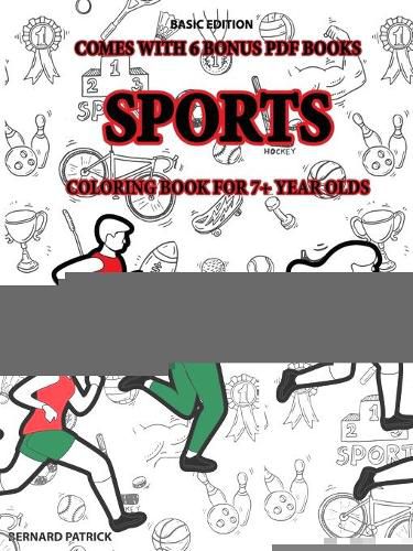 Cover image for Coloring Book for 7+ Year Olds (Sports)