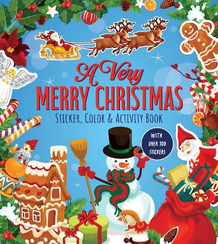 Cover image for A Very Merry Christmas Sticker, Color & Activity Book