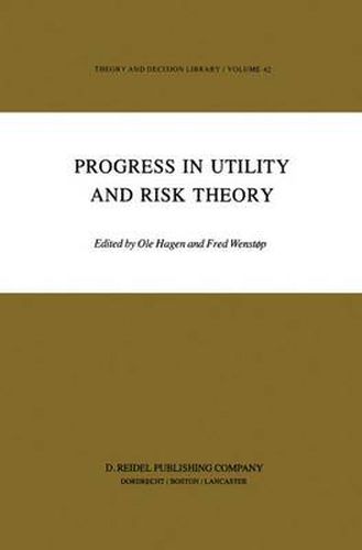 Cover image for Progress in Utility and Risk Theory