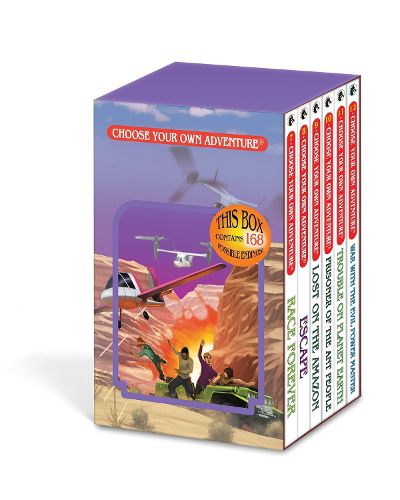 Cover image for Choose Your Own Adventure 6-Book Boxed Set #2 (Race Forever, Escape, Lost on the Amazon, Prisoner of the Ant People, Trouble on Planet Earth, War with the Evil Power Master)