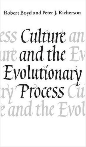 Cover image for Culture and the Evolutionary Process