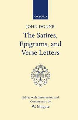 Cover image for Satires, Epigrams, and Verse Letters