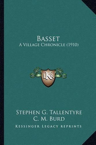 Cover image for Basset: A Village Chronicle (1910)