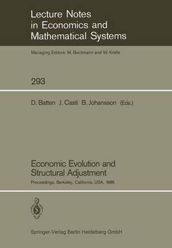 Cover image for Economic Evolution and Structural Adjustment: Session on Economic Evolution and Structural Change : 5th International Conference on Mathematical Modelling : Papers