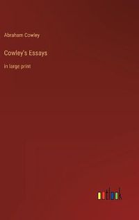 Cover image for Cowley's Essays