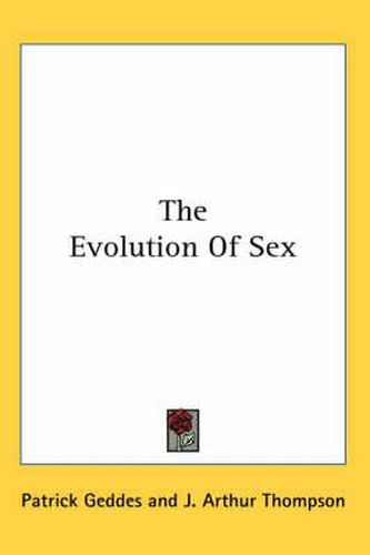 Cover image for The Evolution of Sex