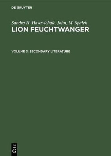Cover image for Secondary Literature