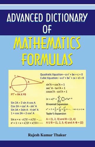 Cover image for Advanced Dictionary of Mathematics Formulas