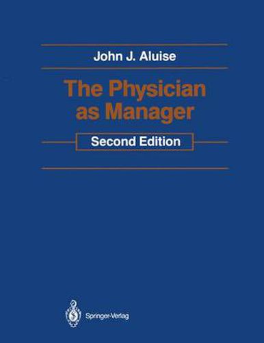 Cover image for The Physician as Manager