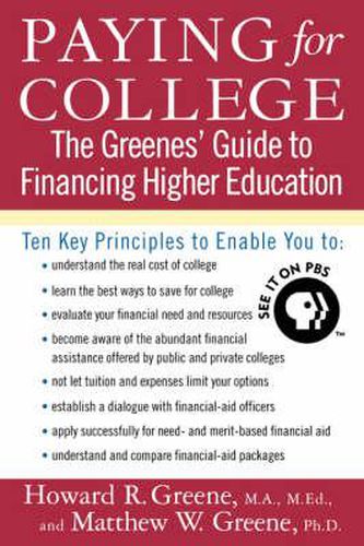 Cover image for Paying for College: The Greenes' Guide to Financing Higher Education